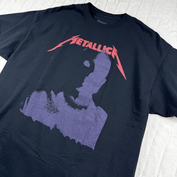 Metallica Tour T-Shirt Mens XL "Wherever I May Roam" Black Band Tee Double Sided - Picture 5 of 8